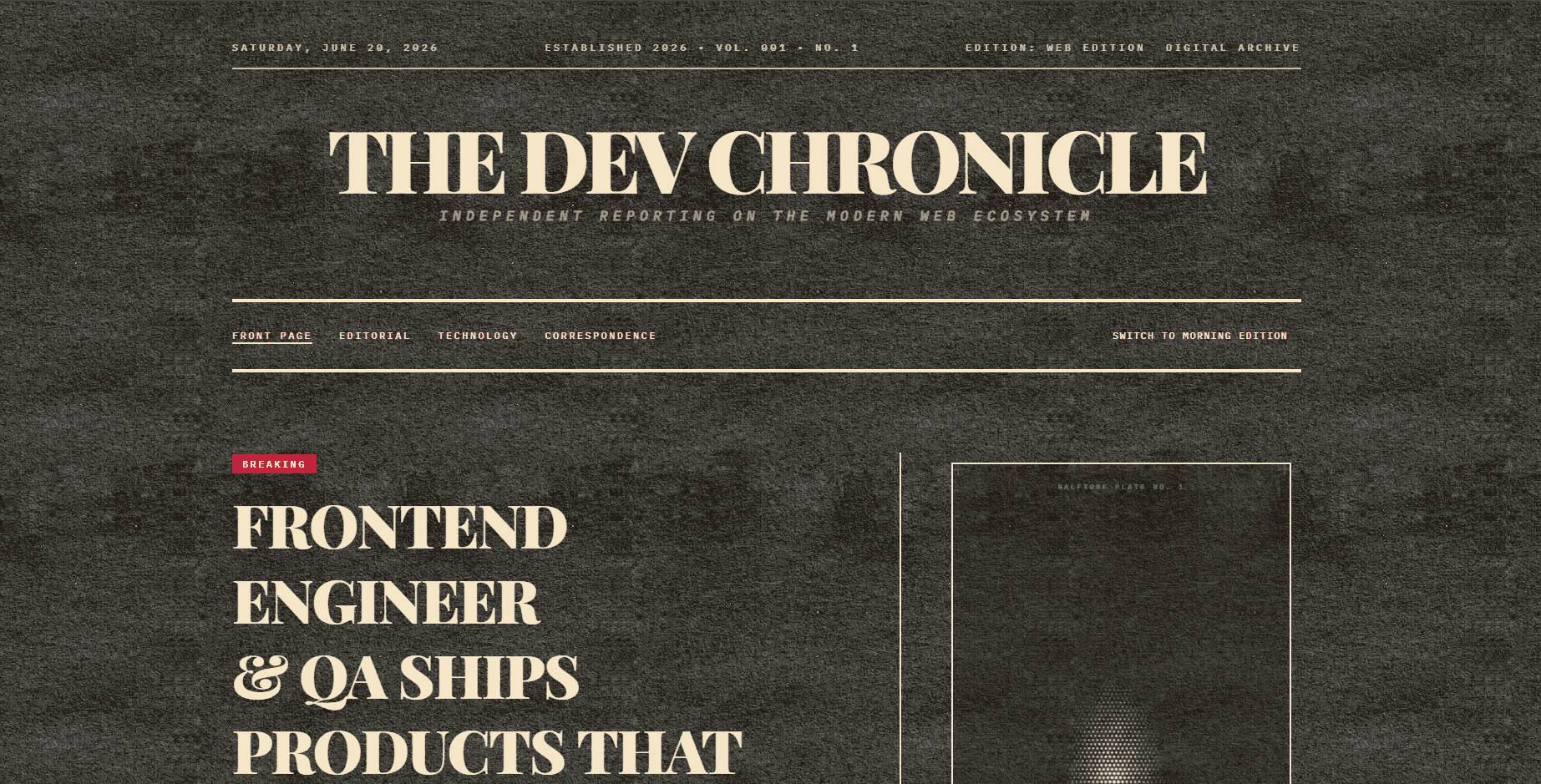 Editorial Portfolio — SvelteKit